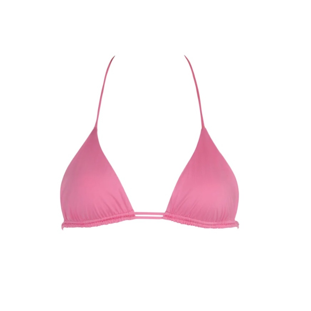 MONEY MAKER TRIANGLE BIKINI TOP - PINK PANTHER - Monica Hansen Beachwear
